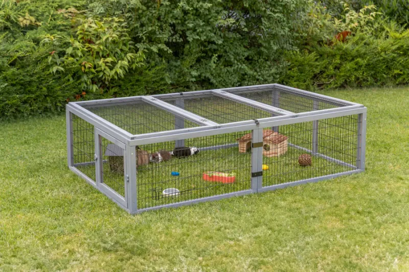 Preview: Freilaufgehege mit Abdeckung